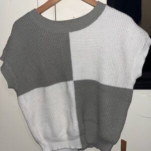 Moon & Madison Two-Tone Knit Sweater
